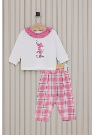 U.S. Polo Assn. Kız Bebek Beyaz Takım 5274-45923 Beyaz