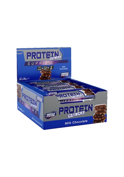 Muscle Station Supreme Crunchy Protein Bar 40 G 24 Adet Sütlü Çikolata