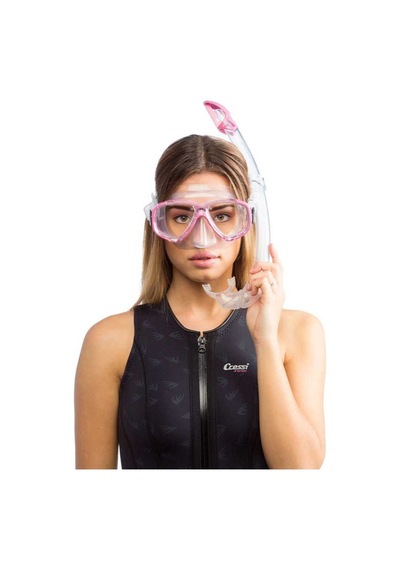 Cressi Perla-mexico Maske Şnorkel Seti Şeffaf- Pembe