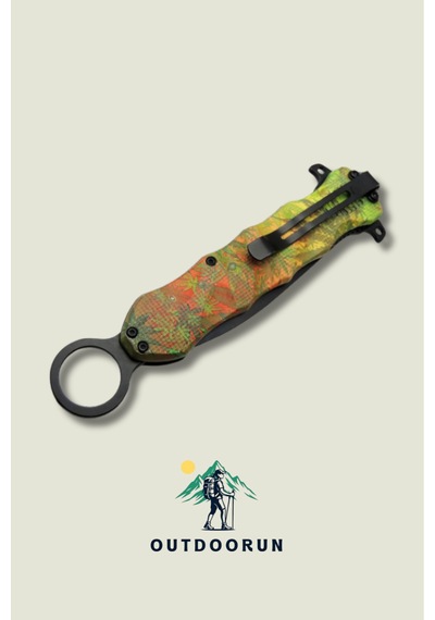Outdoorun İki Ağızlı Bukalemun Outdoor Kamp Çakı 25,5 Cm Çok Renkli