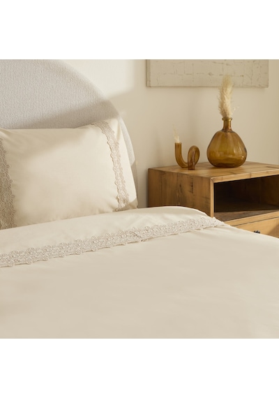 Karaca Home Nuvia Güpürlü Çift Kişilik Nevresin Takımı Bej Bej