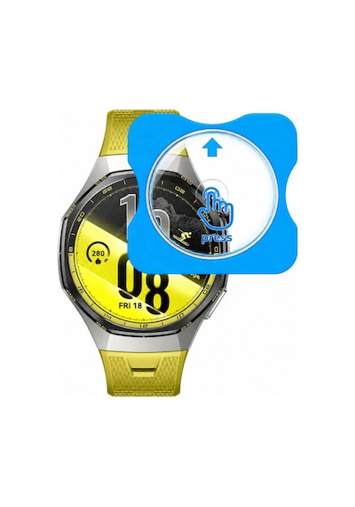 Huawei Watch Gt7 Pro 46mm Uyumlu Kolay Kurulum Aparatlı Temperli Cam Ekran Koruyucu