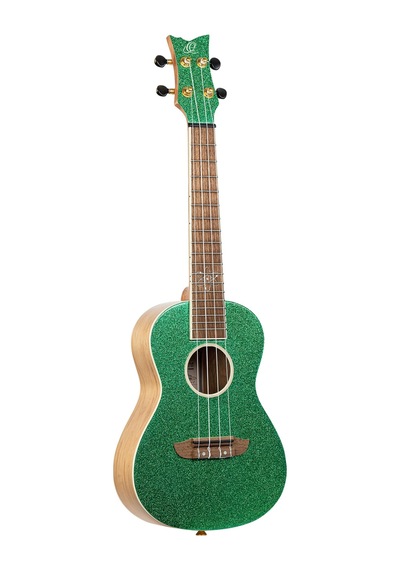 Ortega Element Series Concert Ukulele Metallic Green Ruel