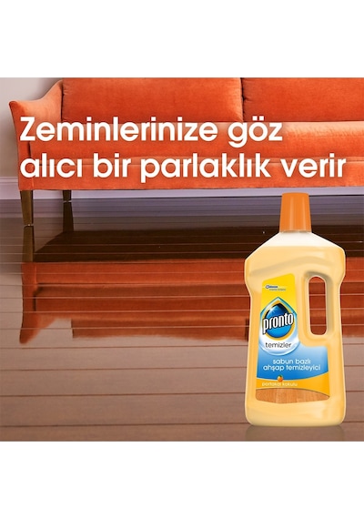Pronto Sabun Bazlı Ahşap Yüzey Temizleyici Portakal Kokulu 750 ML