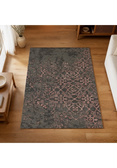 Kartela Halı Vera Halı Kaymaz Taban Makinede Yıkanabilir Halı Gül Kurusu - 180 X 270 Cm