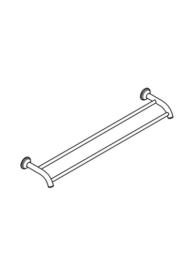 Grohe Essentials Authentic İkili Havluluk - 40654001 Krom