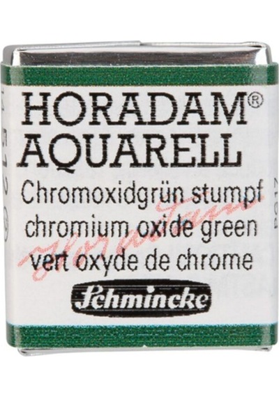 Schmincke Horadam Aquarell Artist Sulu Boya Chromium Oxide Green Yarım Tablet