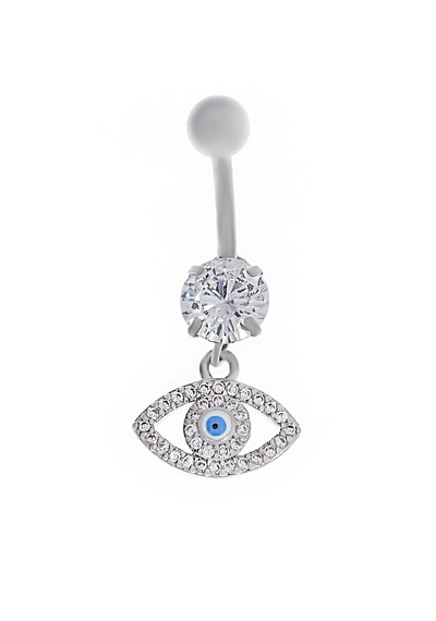 Kadın Göz Model Sallantılı Çelik Piercing