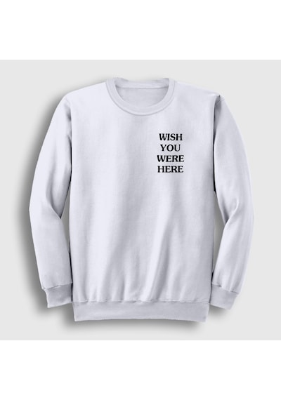 Presmono Unisex Wish Astroworld Travis Scott Sweatshirt Beyaz