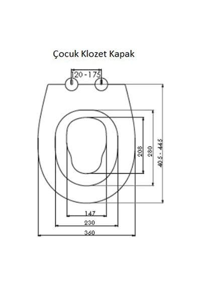 Serel 2'li Çocuk Yavaş Kapanan Tak-Çıkar Klozet Kapağı Beyaz