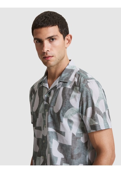 Pierre Cardin Erkek Koyu Mint Gömlek Kısa Kollu 50320923-vr152