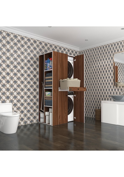 Kenzlife Çamaşır-Kurutma Makinesi Dolabı Ahi Evran Sol Cvz 187 090 60 Çekmeceli Banyo Çok Renkli Kenzlife Çamaşır-Kurutma Makinesi Dolabı Ahi Evran Sol Cvz 187 090 60 Çekmeceli Banyo Çok Renkli