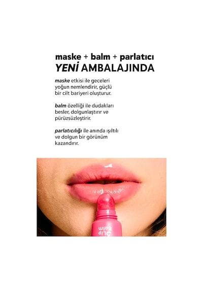 Cream Co. Onarıcı Besleyici Nemlendirici Dudak Bakımı 3in1 Lip Balm Bubblegum