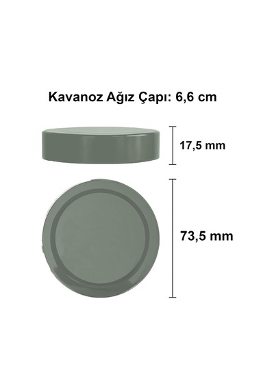 Afracam 350 Ml Kavanoz Metal Derin Kapaklı 350 Cc Şeffaf Reçel, Marmelat Cam Kavanoz Deep 6 Adet Gümüş Kapak Diğer