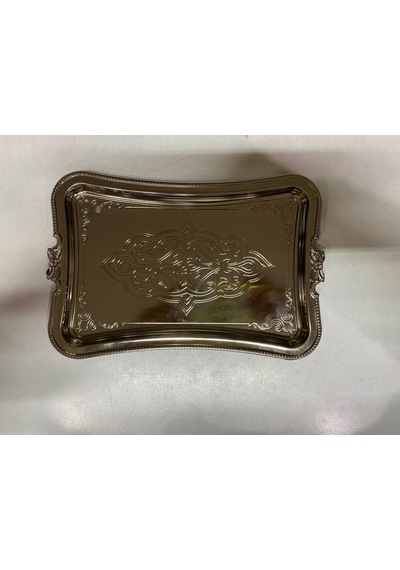 Duru Tek Kişilik Tepsi Gümüş 25 X 15 Gümüş