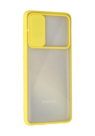 Samsung Galaxy A71 Kılıf Palm Buzlu Kamera Sürgülü Silikon Darbeye Dayanıklı Tam Uyumlu