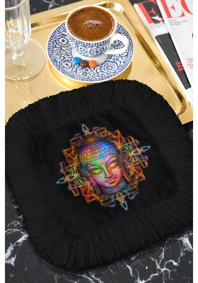 Neon Buddha Mandala Saçaklı Sunum Peçetesi-spiritüel Bohem Siyah Renk Bardak Altlığı Servis Mendili Adaçayı Yanık Turuncu Neon Buddha Mandala Saçaklı Sunum Peçetesi-spiritüel Bohem Siyah Renk Bardak Altlığı Servis Mendili Adaçayı Yanık Turuncu