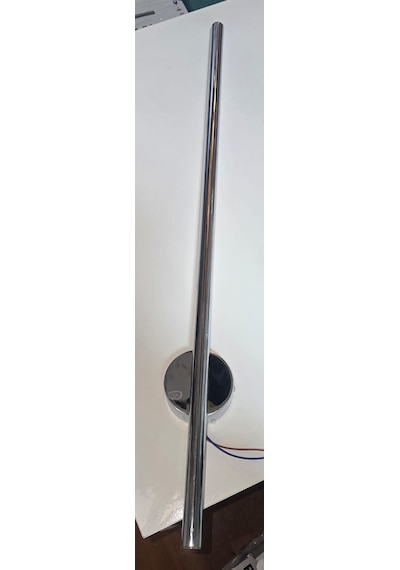 Dekoratif Led Aplik Krom Kaplama Renkli 75 Cm Aplik Gün Işığı