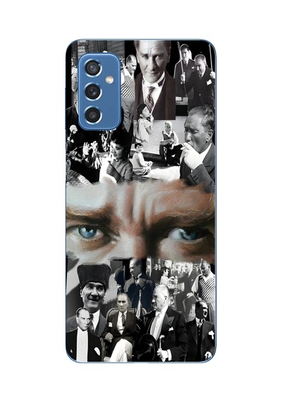 Samsung Galaxy Uyumlu M52 Silikon Desen307 Çok Renkli