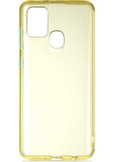 Galaxy A21s Kılıf Zore Bistro Kapak Sarı