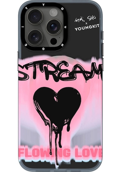 Apple Uyumlu iPhone 15 Pro Max Kılıf Magsafe Şarj Özellikli Shu Tasarımlı Youngkit Dreamland Serisi Pembe