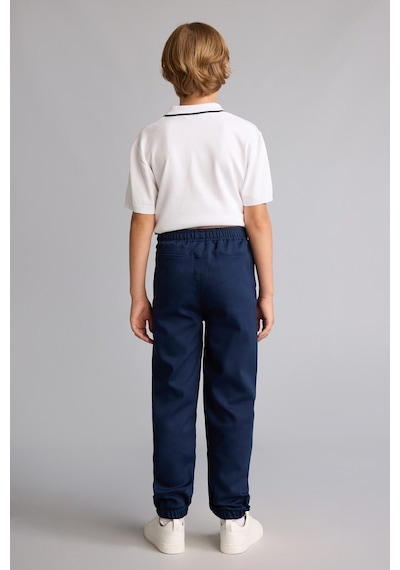 Defacto Cepli Jogger Fit Lastikli Paça Örgü Görünümlü Eşofman Altı Erkek Çocuk I1981a826aunv256 Lacivert-nv256