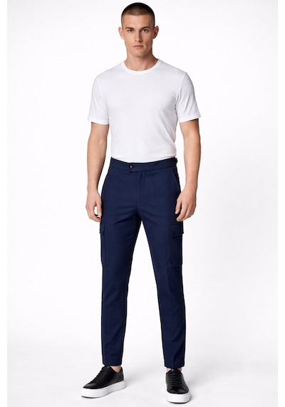 Giotelli Erkek Lacivert Dar Kesim Slim Fit Yünlü Dokuma Kargo Cep Normal Bel 6 Drop Pantolon Giotelli Erkek Lacivert Dar Kesim Slim Fit Yünlü Dokuma Kargo Cep Normal Bel 6 Drop Pantolon