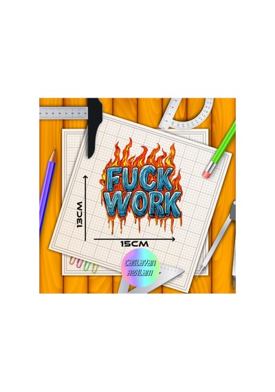 Work Araba, Motorsiklet, Kask, Laptop, Cam Sticker