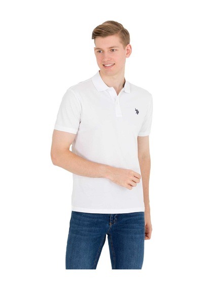 U.s. Polo Assn. Erkek Tişört 50262933-vr013-beyaz