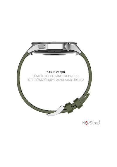 Novstrap Huawei Watch Gt2/gt2 Pro 46mm/gt Runner İle Uyumlu Kordon 22mm Lansman Silikon Kumaş Kayış
