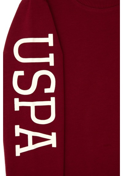 U.S. Polo Assn. Erkek Çocuk Bordo Bisiklet Yaka Basic Sweatshirt 50313831-VR014 U.S. Polo Assn. Erkek Çocuk Bordo Bisiklet Yaka Basic Sweatshirt 50313831-VR014