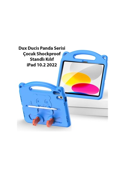 Dux Ducis İpad 10.2 2022 Kılıf Panda Serisi Çocuk Shockproof Standlı Kılıf- 5775