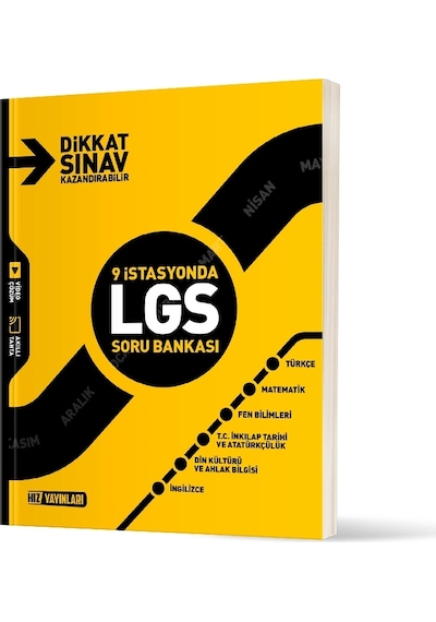 Hız Yayınları 9 İstasyonda Lgs Tüm Dersler Soru Bankası