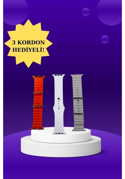 Akıllı - 66 - Saat Arama Görüşme Bildirim Görme Uyku Ve Sağlık Takibi Nabız Ölçer 3 - Zero-hls - Kordon