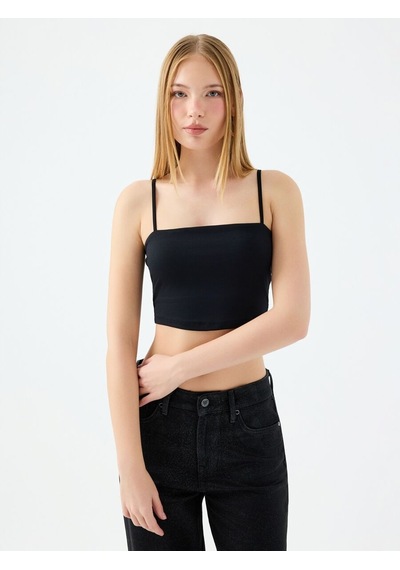 Loft Crop Kadın Top Lf2038438 Q1.v1 Siyah