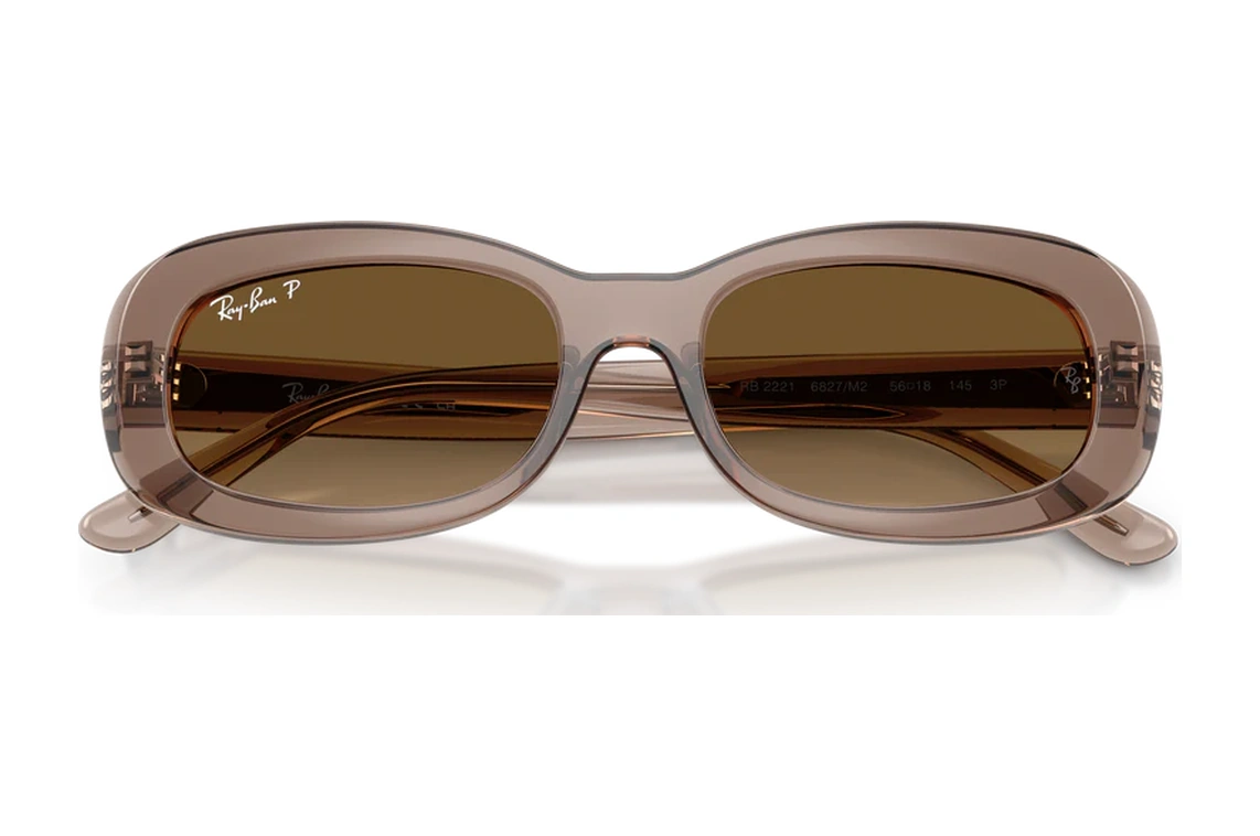 Ray-Ban 0rb2221 6827m2 53 Kadın Güneş Gözlüğü Şeffaf