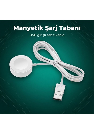 Ys-gt3 Manyetik Akıllı Saat Şarj Aleti Usb Kablolu 1 Metre Huawei Watch Gt 3 İle Uyumlu