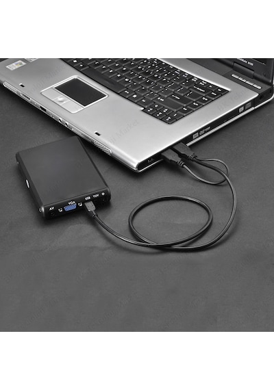 Taşınabilir Diskler Için Usb Y Kablosu 2 Usb - Mini Usb 5-Pin