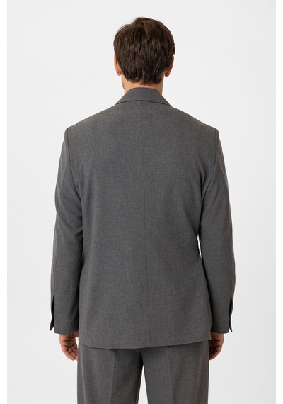 Antioch Kuşaklı Relax Fit Erkek Blazer Ceket Gri