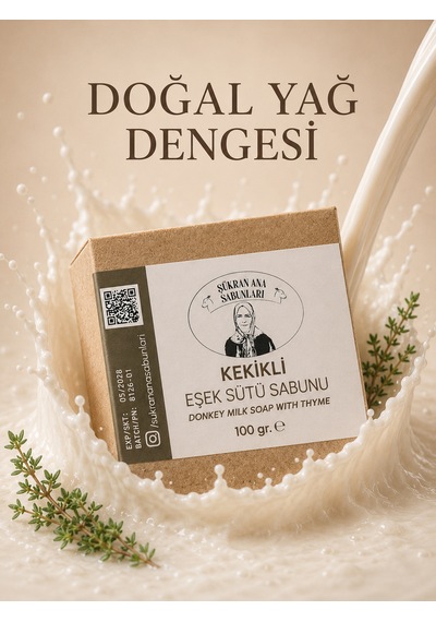 Kekikli Zeytin Yağlı Eşek Sütü Sabunu 100 Gr