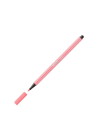 Stabilo Keçe Uçlu Boya Kalemi 1 Mm Fosforlu Kırmızı 68/040 Çok Renkli