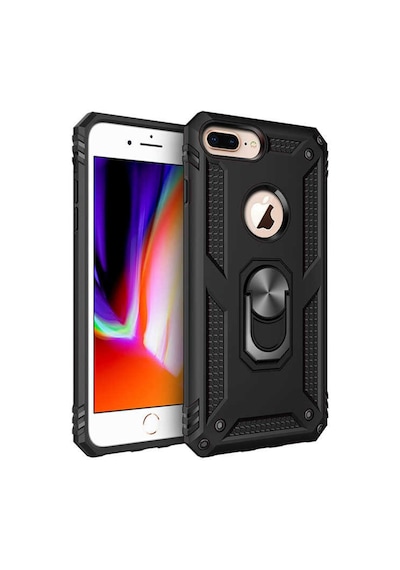 Apple Uyumlu iPhone 7 Plus Kılıf Zore Vega Kapak-Siyah