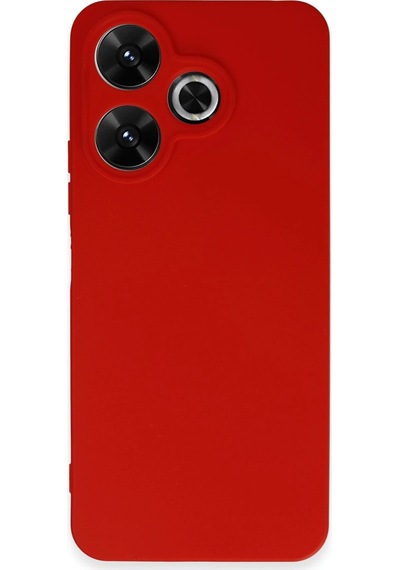 Newface - 625 - Xiaomi Redmi 13 4g Kılıf First Silikon - Edntrend - - Kırmızı