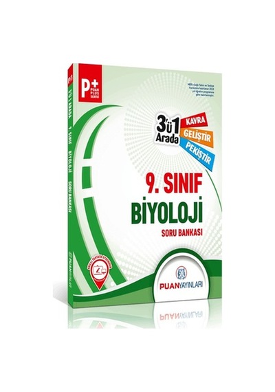 Puan Yayınları 9. Sınıf Biyoloji 3'Ü 1 Arada Soru Bankası
