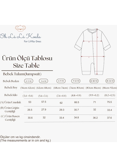 Oh La La Koala Ma Cherie Soft Line Serisi Tulum Kırmızı