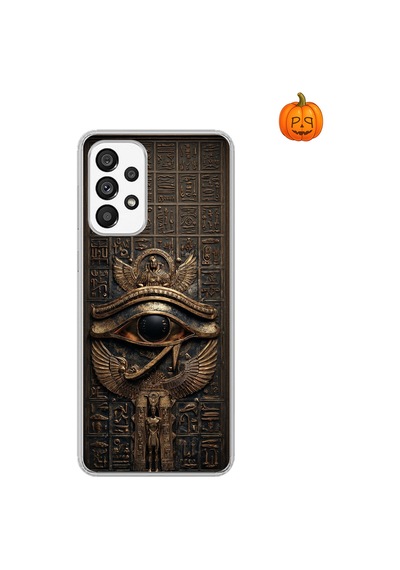 Samsung Galaxy A73 Uyumlu Şeffaf Kılıf Antik Mısır 2 Tasarımlı