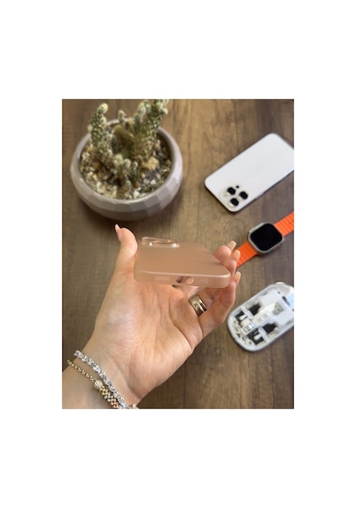 İphone 16 Pro Uyumlu Süper İnce Mat Ultra Thin Silikon Kılıf Gri