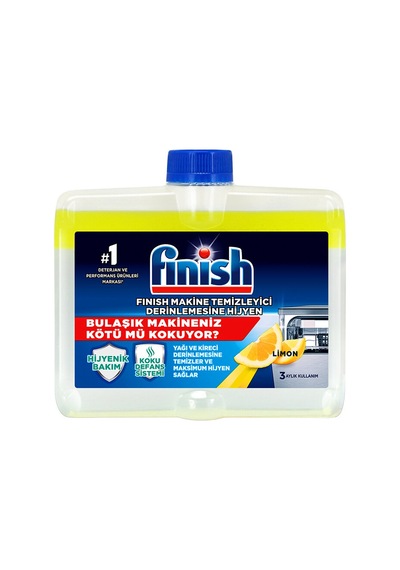 2 Adet Finish Bulaşık Makinesi Temizleyici 250 Ml Limon