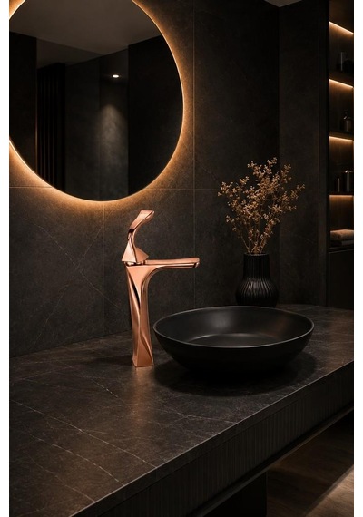 Fexo Uzun Lavabo Bataryası Parlak Rose
