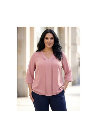 Hanezza Büyük Beden Şık V Yaka Nervur Detaylı Jessica Krep Bluz Gül Kurusu - 4035099 Gül Kurusu Hanezza Büyük Beden Şık V Yaka Nervur Detaylı Jessica Krep Bluz Gül Kurusu - 4035099 Gül Kurusu